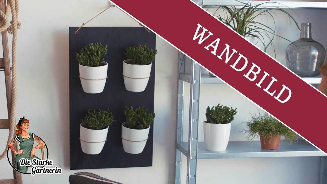 DIY Pflanzen-Wandbild