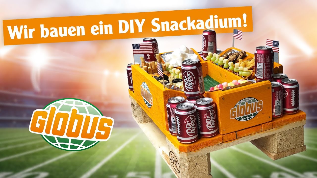 DIY Snackadium - Crowdfeeder für deine Super Bowl Party aus EURO-Palette selbst gebaut!