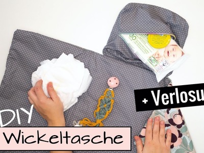 DIY Wickeltasche.Windeltasche nähen für Babyerstausstattung-Nähen für Anfänger ohne Schnittmuster