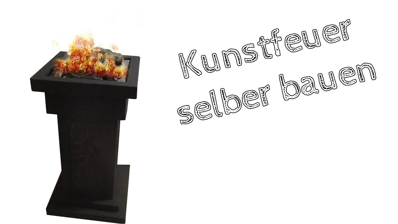 Kunstfeuer - Kamin. DIY - Bauanleitung