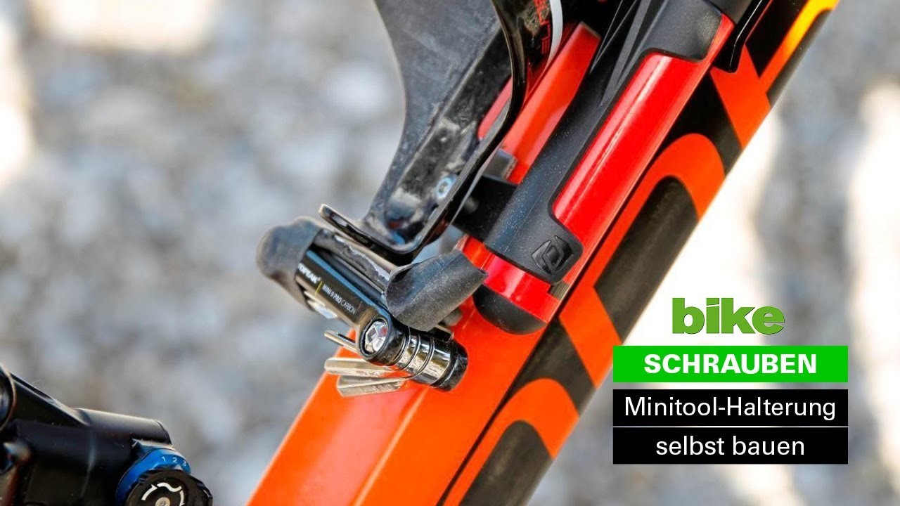Minitool-Halter fürs Mountainbike selbst bauen: Do-it-Yourself Anleitung