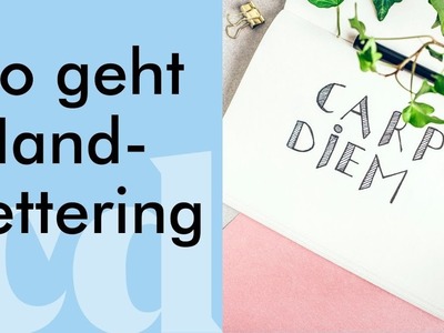 Mit diesem Handlettering-DIY verleihst du Geschenken & Notizen eine individuelle Note
