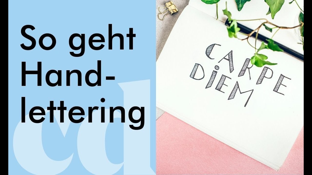 Mit diesem Handlettering-DIY verleihst du Geschenken & Notizen eine individuelle Note
