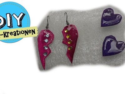 Ohrhänger aus UV Harz I Ohrschmuck selber machen I DIY Eigen Kreationen