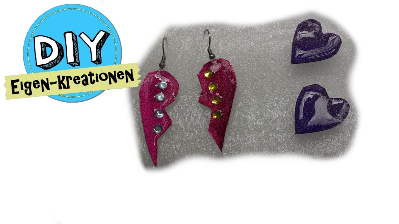 Ohrhänger aus UV Harz I Ohrschmuck selber machen I DIY Eigen Kreationen