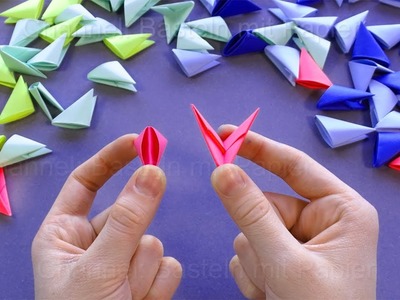 Origami: Origami Module basteln mit Papier - Größe 1.32