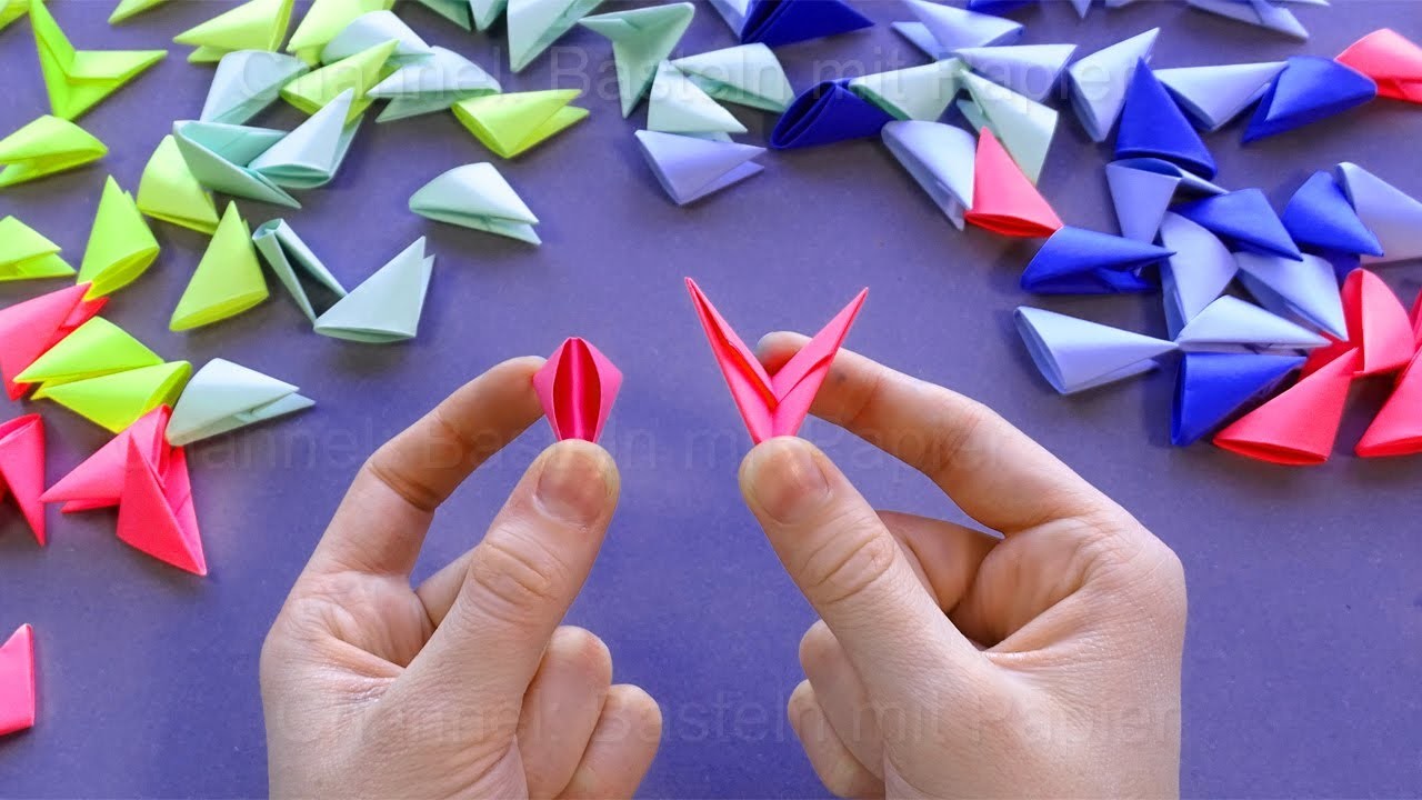 Origami: Origami Module basteln mit Papier - Größe 1.32