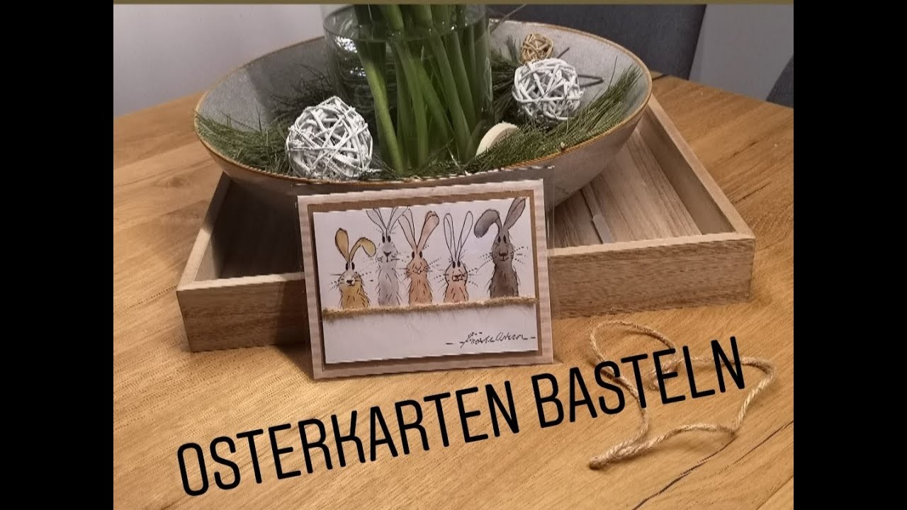 Osterkarten I DIY Osterhasen Bastelideen für Osterkarten