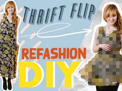 Webvideopreis Kleid Upcycling - Refashion DIY Kleid nähen, VORHER | NACHHER Look