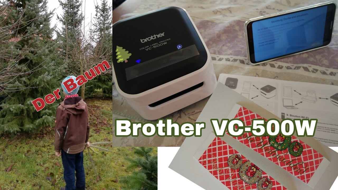 3. Advent Weihnachtsbaumkauf Konsumgöttinnen Test Farbetikettendrucker brother VC-500W DIY Etiketten