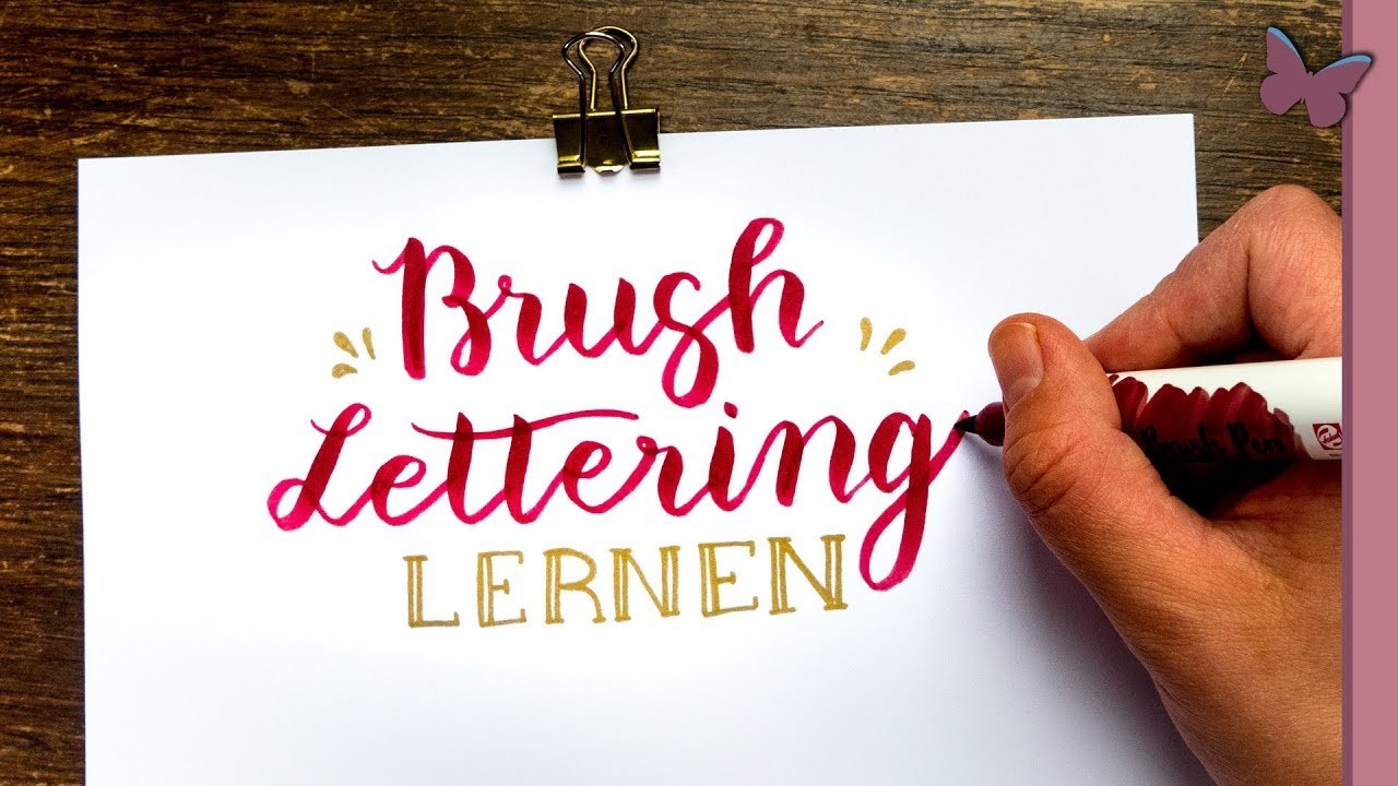 Brush Lettering für Anfänger: einfach lernen! + Alphabet