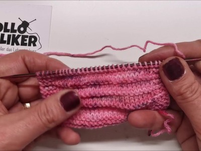 Die Querrippe - Strickmuster