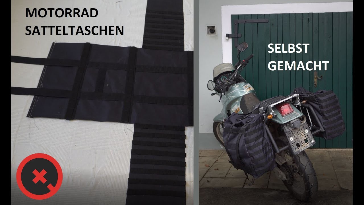 DIY Motorrad Satteltaschen Selbstgemacht