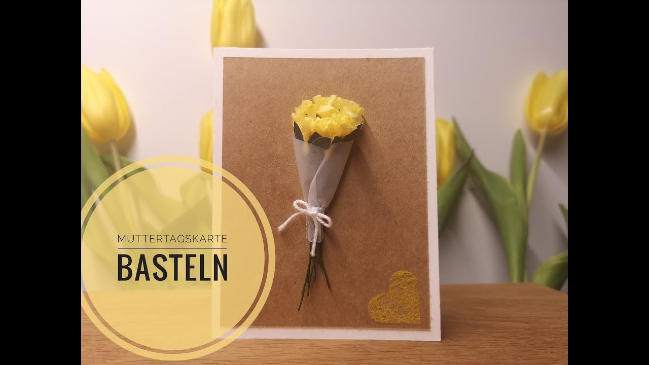 DIY Muttertagskarte I Blumenstrauß für den Muttertag.