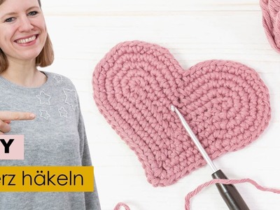 Herz häkeln | DIY Geschenk zum Valentinstag