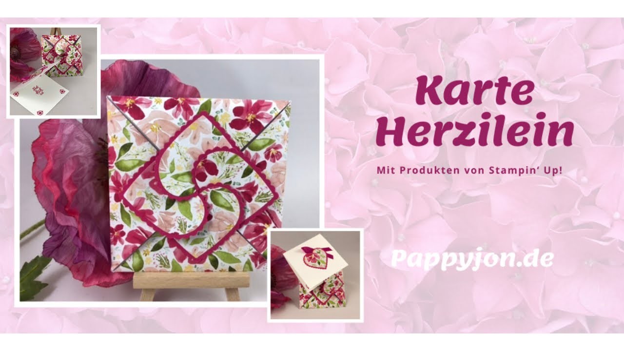 Karte Herzilein | Anleitung | DIY | Stempelset Herzlich | Stampin' Up! | Pappyjon.de | SAB