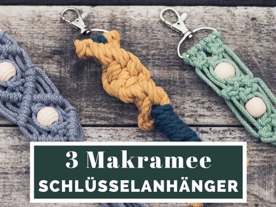 Makramee Schlüsselanhänger: 3 Varianten | MAKRAMEE | muckout.de