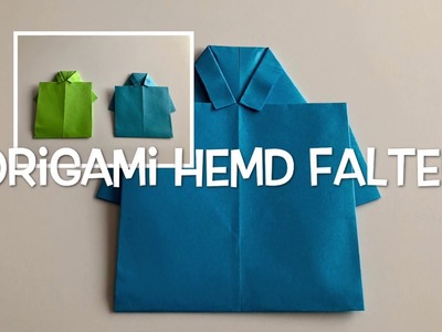 Origami Hemd ???? basteln mit Papier - DIY Paper Craft оригами
