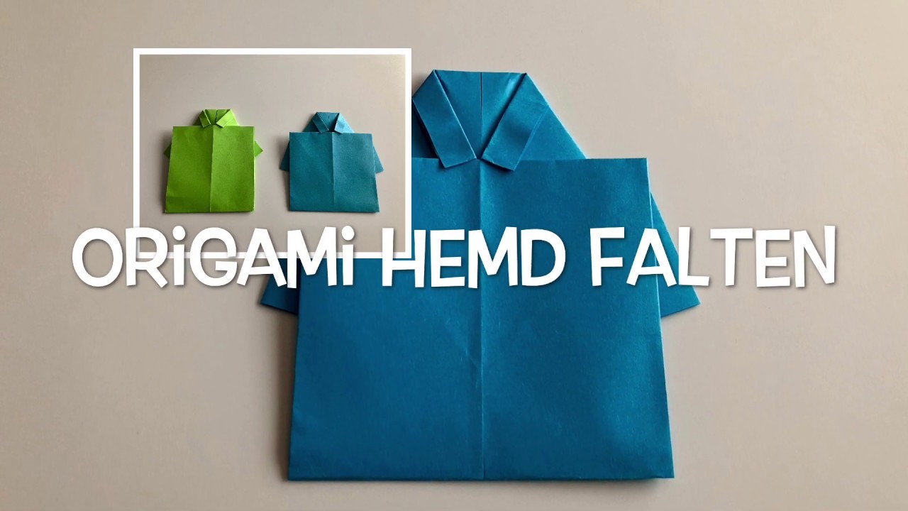 Origami Hemd ???? basteln mit Papier - DIY Paper Craft оригами