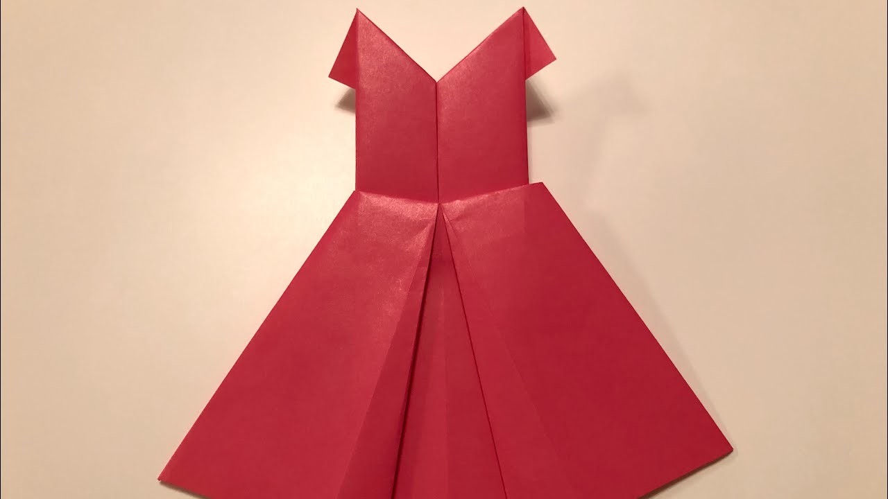 Origami Kleid ???? falten mit Papier - DIY Paper Craft оригами