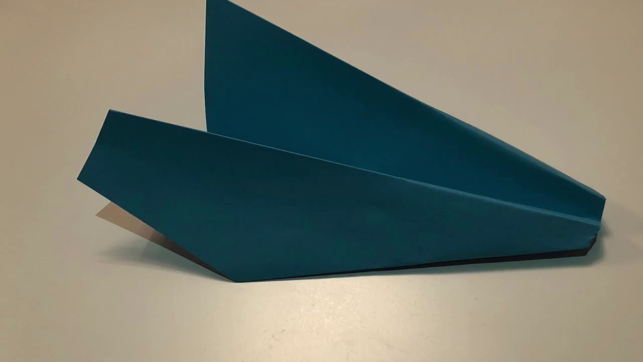 Papierflieger falten einfach - mit Papier basteln -Papierflugzeug bauen mit Papier - DIY самолет