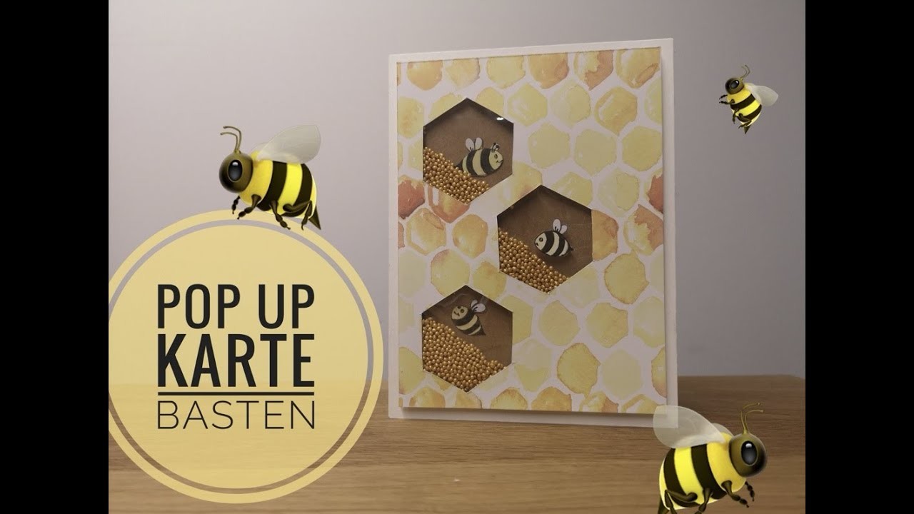 POP UP Karte DIY I Shaker Karte I Basteln mit Papier.