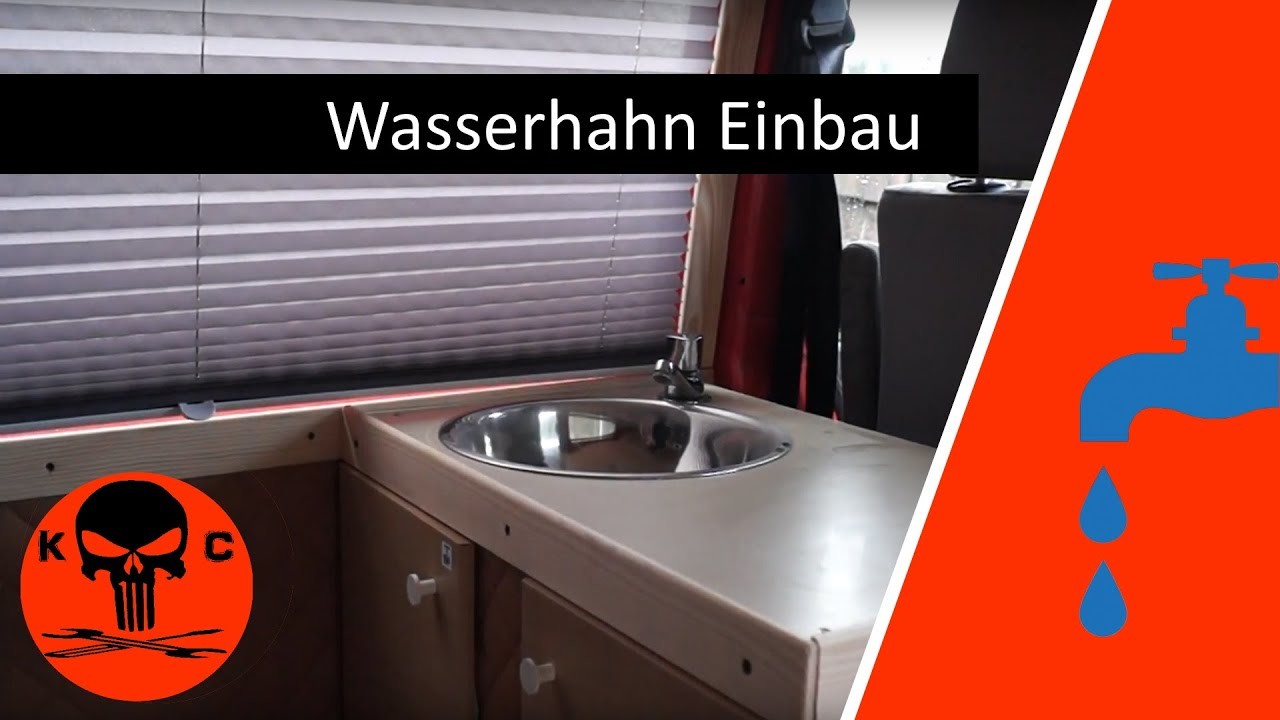 Wasserhahn Einbau, weiter geht es im Innenraum DIY #T4 #Camperumbau