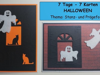 7 Tage 7 Karten Halloween #4 Stanzfolder von Action. Watch me Craft. Karten basteln Serie Tutorial