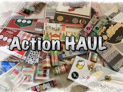 Action Haul ALLES NEU, Weihnachten, neue Blöcke, Washi Tape, Scrapbook basteln mit Papier, DIY