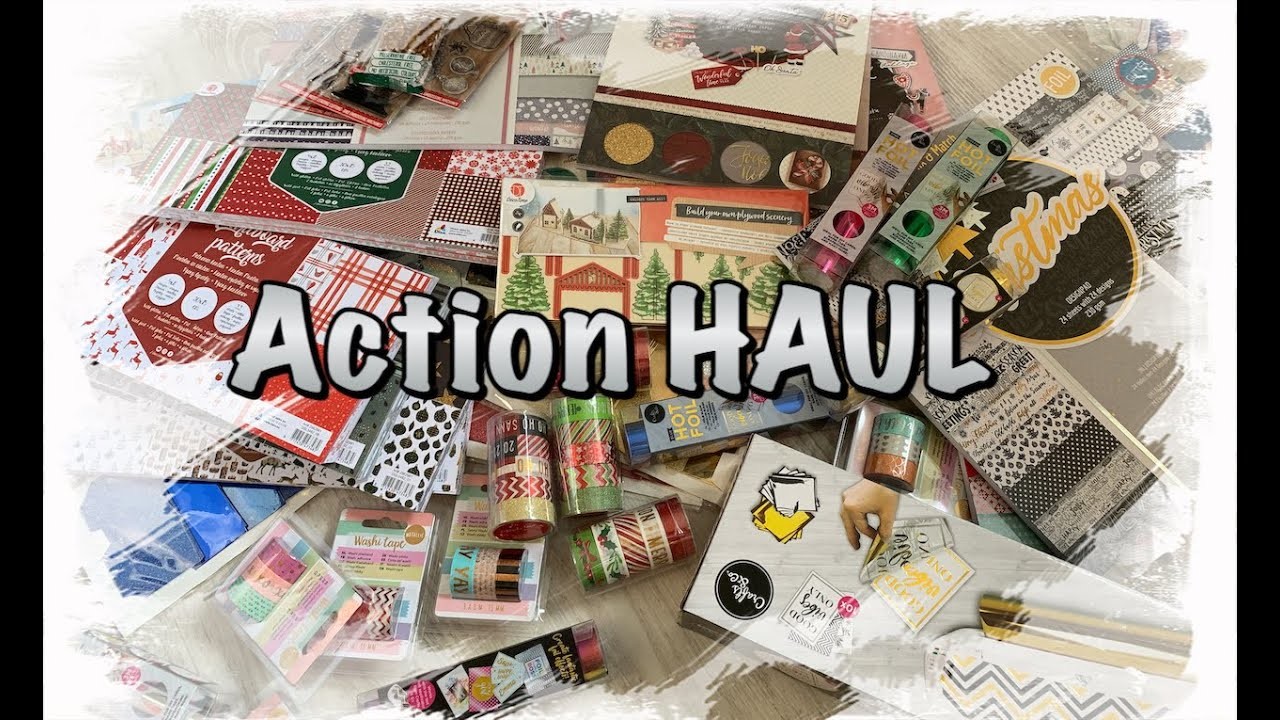 Action Haul ALLES NEU, Weihnachten, neue Blöcke, Washi Tape, Scrapbook basteln mit Papier, DIY