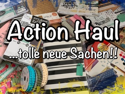 Action Haul (deutsch) viele neue Sachen, Scrapbook basteln mit Papier DIY