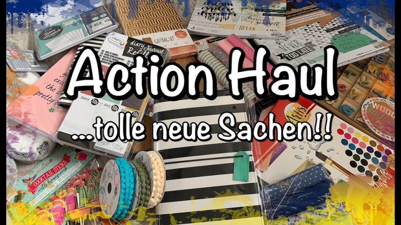 Action Haul (deutsch) viele neue Sachen, Scrapbook basteln mit Papier DIY