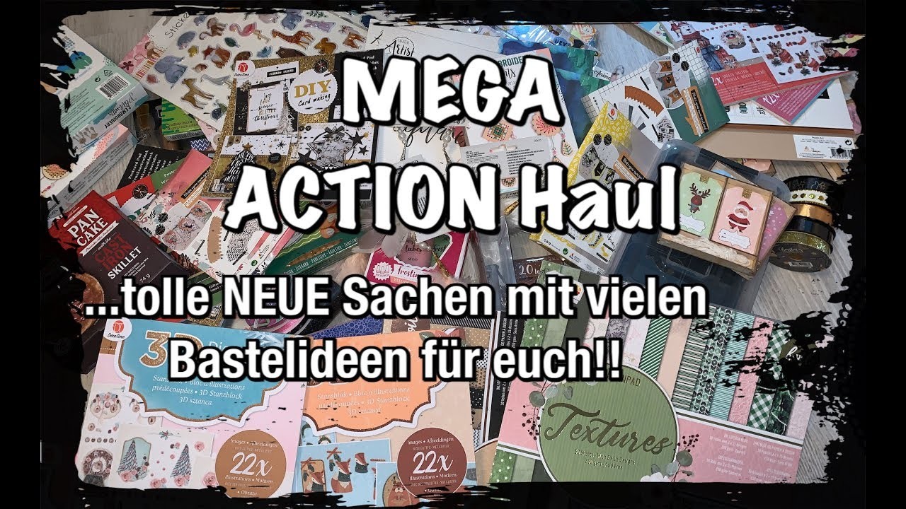 Action Haul (deutsch) Viele neue Sachen, Scrapbook basteln mit Papier, DIY