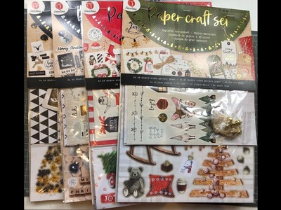Action Haul - (Weihnachts) Paper-Craft-Sets