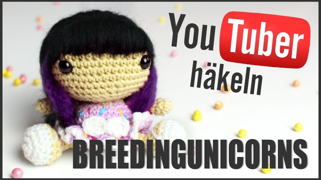 BreedingUnicorns häkeln | Youtuber Melissa Häkelanleitung - DIY Tutorial by Pfirsichteufel