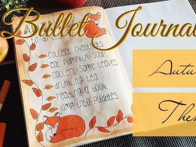 Bullet Journal | How to draw a sweet little fox | Autumn Theme | Bujo Herbst Ideen