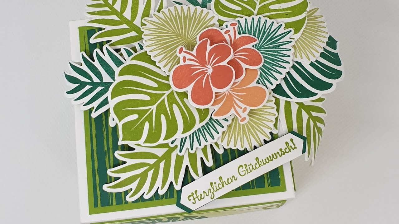 Craft Update: Halbe Explosionsbox "Tropengarten"