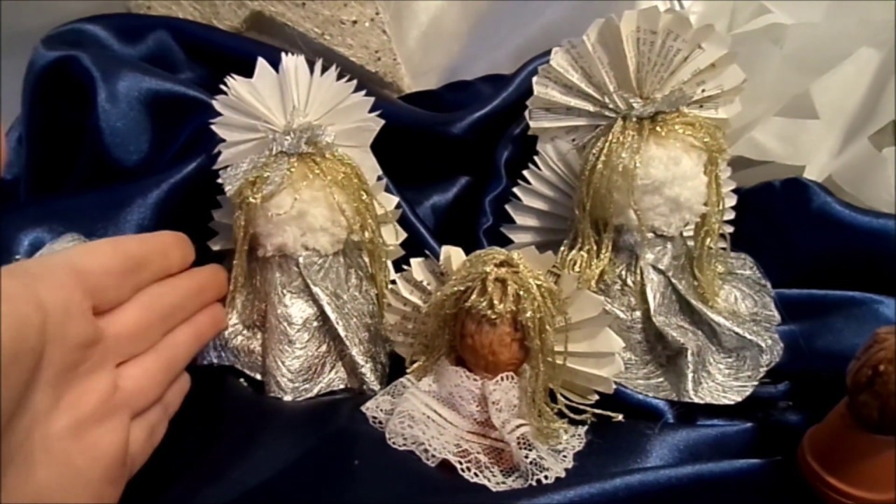 DIY-BASTELN: Süße  ENGEL aus Buchseiten,. Upcycling & Mehr :))