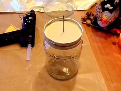 DIY-BASTELN: Tolle HERBST-DEKO  & Kerzenständer  - UPCYCLING :))