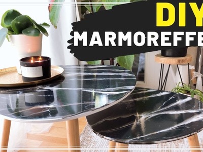 DIY RESIN ART TISCH Marmoroptik (Epoxitharz Tutorial einfach) Marble Table