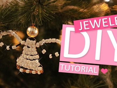 DIY Tutorial - Weihnachtsengel mit Perlen und Artistic Wire - Machen Sie Ihren eigenen Schmuck