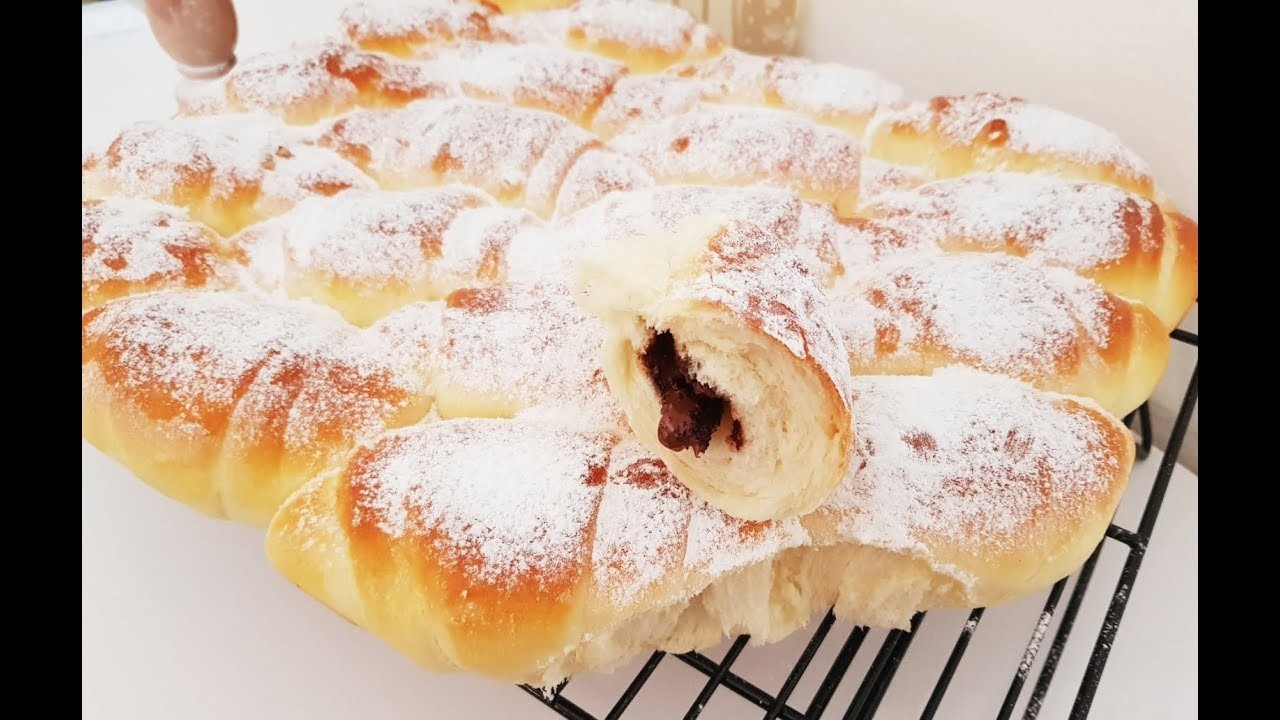 Fluffige Zupfkipferl. gefüllt und super lecker. fluffy Rolls. ENG SUB