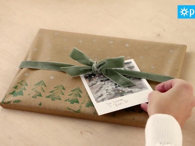 Geschenkpapier selber machen | DIY-Stempel