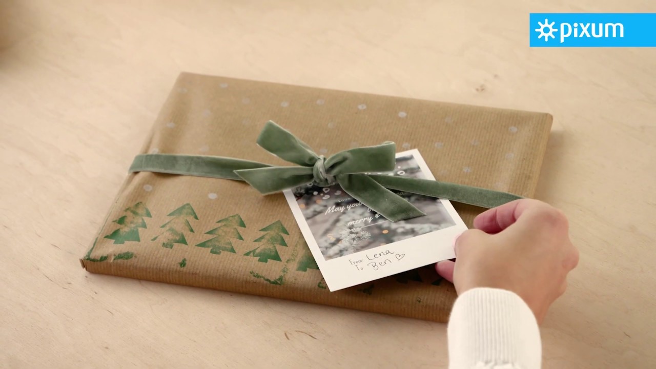 Geschenkpapier selber machen | DIY-Stempel