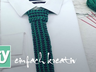 Gestrickte Krawatte | DIY einfach kreativ