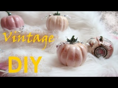 Günstige Vintage Deko Kürbisse DIY