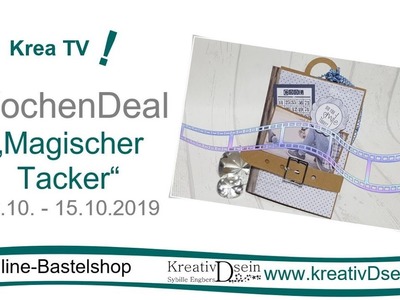 KreaTV! Wochendeal "Magischer Tacker" | DIY: Jeans Album | #KreativDsein | Werbung