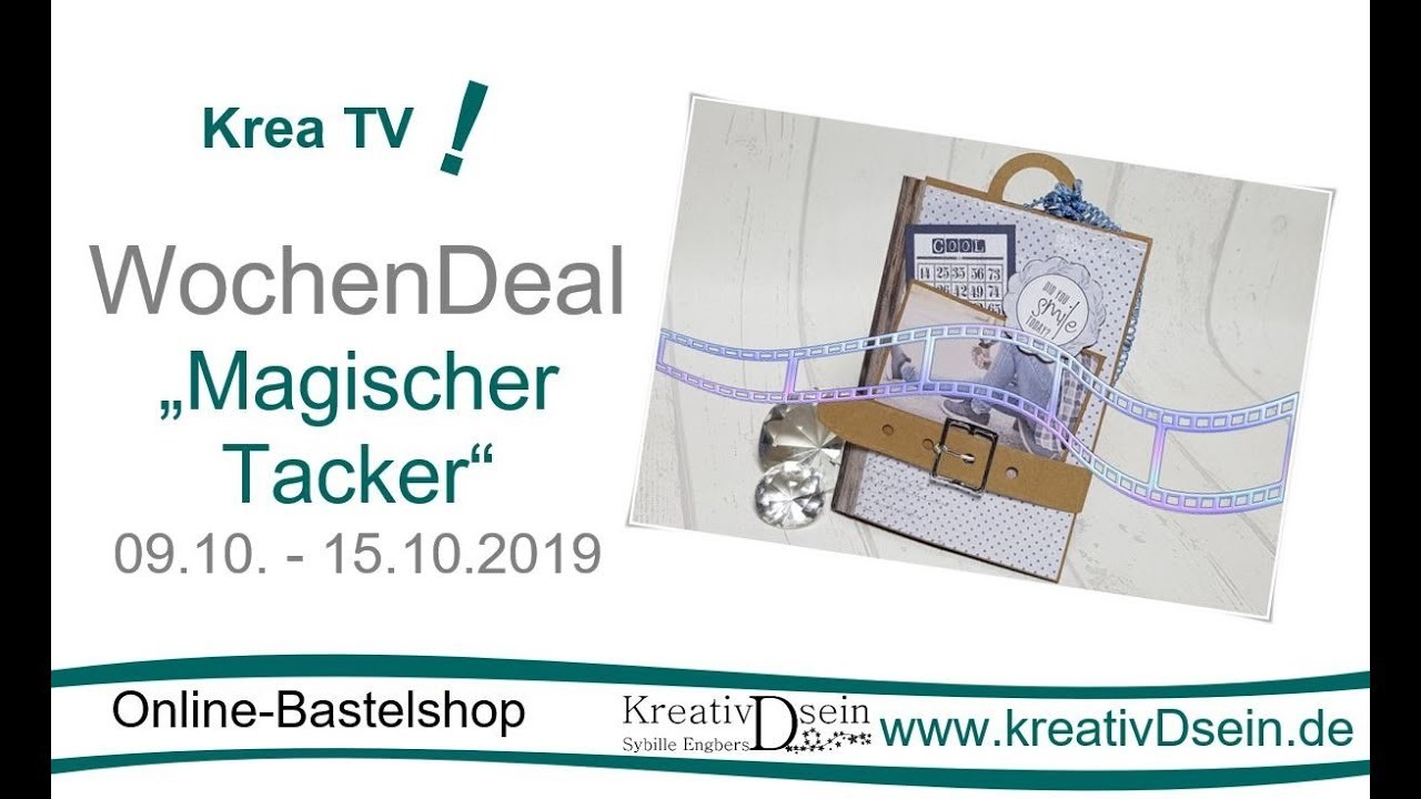 KreaTV! Wochendeal "Magischer Tacker" | DIY: Jeans Album | #KreativDsein | Werbung