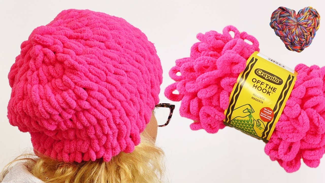Mütze selber machen ???? Super einfach ???? Off the Hook Garn ???? Beanie DIY ???? Lion Brand
