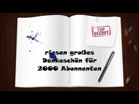Riesen großes Dankeschön für 2000 Abonnenten